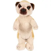 Suki Pluche knuffel dieren stokstaartje 15 cm - Speelgoed knuffelbeesten stokstaartjes