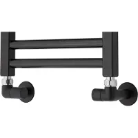 TVS Design Valves 150 aansluitset haaks zwart