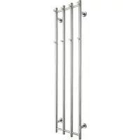 TVS Design Eldo 4 elektrische radiator rond RVS gepolijst 120W 140x34,5cm