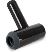 Rebel – Vibrerende Aftrek Masturbator met Handvat USB Oplaadbaar – 21.3 cm – Zwart
