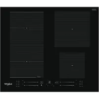 Whirlpool WF S4160 BF, zwart, inbouwmodel, 59 cm, inductiekookplaat met zones, keramisch, 4 zones