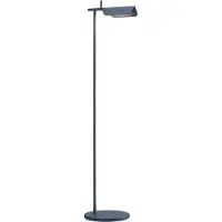 Flos Design vloerlamp Tab F, blauw, Woon-/ Eetkamer, Aluminium, Design, vloerlamp