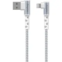 Energizer 90° kabel - USB-C - 2 m, wit (2 m, USB 3.2 Gen 1), USB-kabel