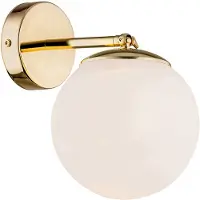 Argon Wandlamp Sala, dimbaar, wit / opaal, Woon-/ Eetkamer, Glas, wandlamp