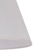 Duolla kap Sofia hoogte 25 cm, ecru/wit, wit / opaal, Textiel / Stof / Zijde