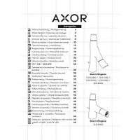 Axor Hansgrohe Axor Starck Organic 2-greeps fonteinkraan 24 cm met waste w+k Chroom