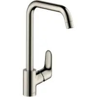 Hansgrohe focus m41 eengreeps keukenmengkraan 260 ecosmart, rvs look