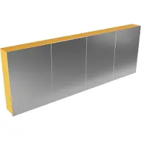 Mondiaz Cubb spiegelkast 200x70x16cm ocher met 4 deuren