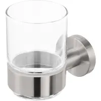 Geesa Nemox glashouder met glas RVS geborsteld