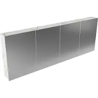 Mondiaz Cubb spiegelkast 200x70x16cm carrara met 4 deuren