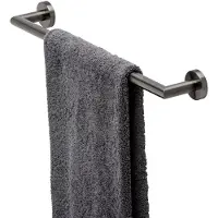 Geesa Nemox handdoekrek 49,9cm zwart metaal geborsteld