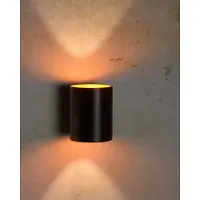 Groenovatie Wandlamp Rond - Vast - G9 Fitting - Mat Zwart en Goud
