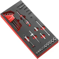 Facom module doppen 1/4" 6-kant en accessoires - metrisch - MODM.R161-36