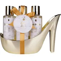 Accentra Verjaardag Cadeau Vrouw - Verwenpakket in Gouden Pump - Golden Jasmijn - Kerstcadeau Geschenkset voor haar, vrouw, vriendin, moeder, zus, oma, mama