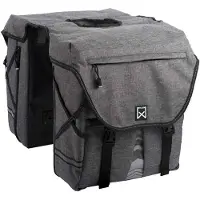 Willex Bagagetas 1200 - Dubbele Fietstas S - 20 liter - Antraciet