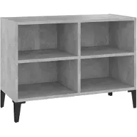 vidaXL Tv-meubel met metalen poten 69,5x30x50 cm betongrijs