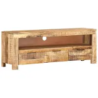 vidaXL TV-kast, 110x30x40 cm, ruw mangohout