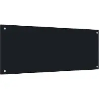 vidaXL Spatscherm keuken 100x40 cm gehard glas zwart