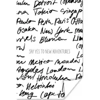 PosterMonkey Poster Spreuken - Quotes - Say yes to new adventures - London - 40x60 cm