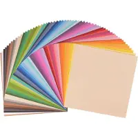 Vaessen creative Florence Cardstock - Assortiment - 305x305mm - Gladde textuur - 216g - 60 vellen