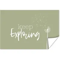 PosterMonkey Poster Spreuken - Quotes - Keep exploring - Reizen - 30x20 cm