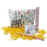 TOOT! Natuurlijke Kinder Make up Set - Papegaai - Oogschaduw, Kwast, Make up Tasje