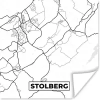 PosterMonkey Poster Plattegrond - Stolberg - Kaart - Stadskaart - 30x30 cm