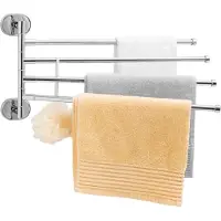Viking Choice Handdoekhouder - wandmontage - 47x24 cm - chroom