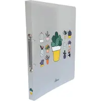 Bronyl ringmap Chill, voor ft A4, uit PP, ringen van 25 mm, geassorteerde kleuren - 24 stuks