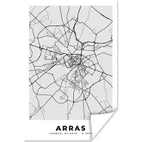 PosterMonkey Poster Stadskaart - Frankrijk - Kaart - Arras - Plattegrond - 80x120 cm