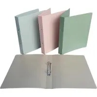 Bronyl ringmap Smooth, voor ft A4, uit PP, ringen van 25 mm, geassorteerde kleuren - 24 stuks