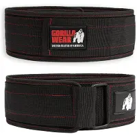 Gorilla wear Halterriem - 4 Inch Nylon Lifting Belt - Zwart - L/XL