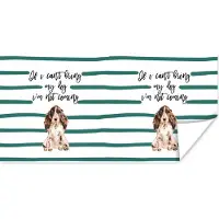 PosterMonkey Poster Hond - Spreuken - If I can't bring my dog I'm not coming - Quotes - 40x20 cm