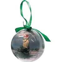 Art Revisited Kerstbal Rein Pol- White Christmas