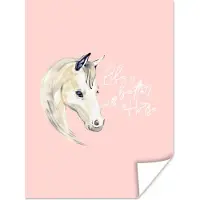 PosterMonkey Poster Life is better with a horse - Spreuken - Quotes - Paarden - 60x80 cm