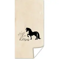 PosterMonkey Poster Hold your horses - Quotes - Paarden - Spreuken - 20x40 cm