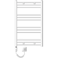 ECD-Germany Badkamerverwarmer Elektrisch 600 X 800 Mm Met Verwarmingselement 900 W - Wit - Recht Met Zijaansluiting