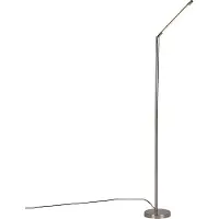 QAZQA Moderne vloerlamp staal incl. LED - Berdien