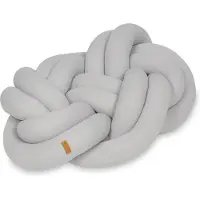 Viking Choice Knoopkussen - grijs - 50x40 cm - sierkussen