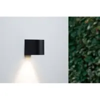 Groenovatie Wandlamp Down - Rond - GU10 Fitting - Waterdicht IP44 - Mat Zwart