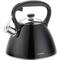 Klausberg Waterkoker met fluitje KLAUSBERG 3L KB-7208, Waterkoker, Zwart