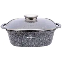 Klausberg 7528 - Braadpan - Kookpan - 20 Cm - 2,8 L - Marmeren Coating - Aroma Dop
