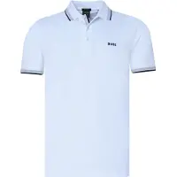 BOSS Shirt 'Paddy' nachtblauw / grijs / wit