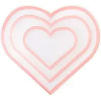 SIZZIX 3 shaker panes hearts -