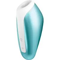 Huismerk Satisfyer Love Breeze Luchtdrukvibrator - Ice Blue
