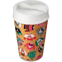 Koziol Thermosbeker Koziol Bio-Circulair Iso To Go X-Mas Sweater 400 ml