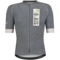 Agu Fietsshirt AGU Men SS Six6 Solid Merino III Black-M