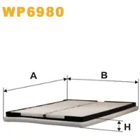 WIX FILTERS WP6980 Interieurfilter