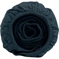 Yumeko Hoeslaken Percal Katoen 90x200 Blauw - Eco, Bio & Fairtrade