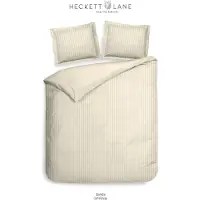 Heckett & Lane Banda Off-White - 100% Katoen-Satijn - 260 x 200/220 cm